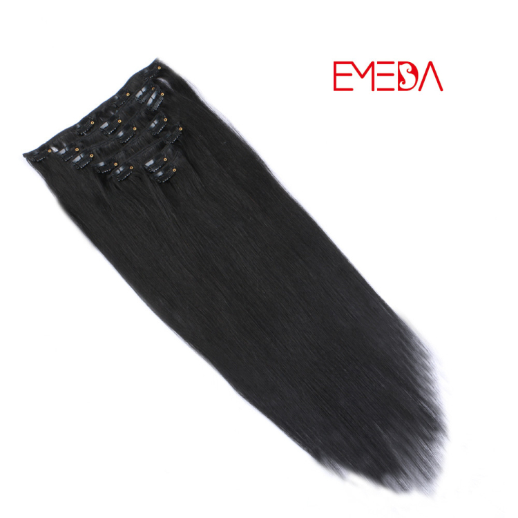 China clip in weave human remy hair extensions SJ0046